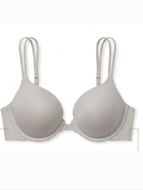 "Victoria's Secret" Misses (32C) Pretty Ivory Push-up Bra Like New!